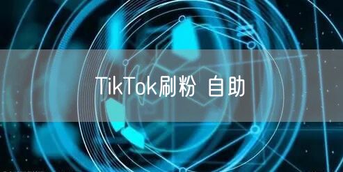 TikTok刷粉 自助