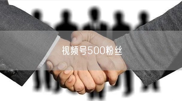 视频号500粉丝